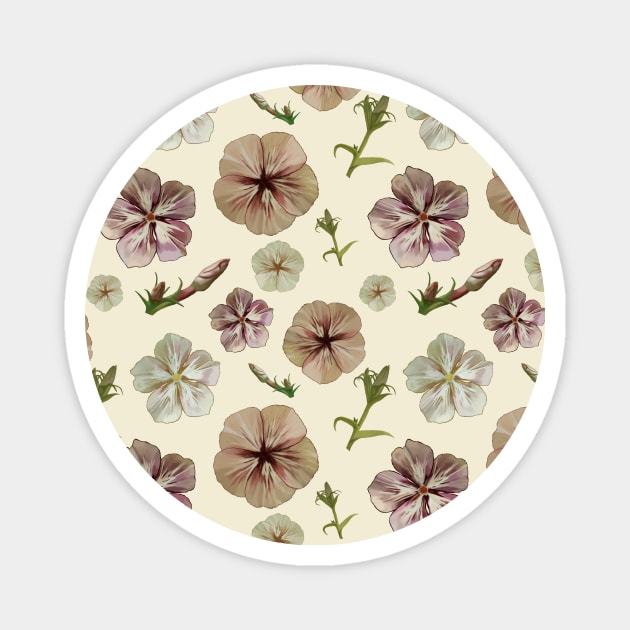 Phlox Pattern Magnet by artsandherbs